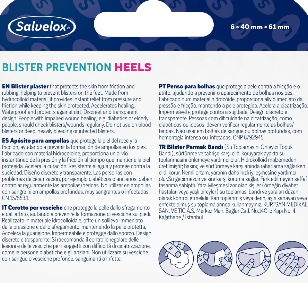 Foot Care Medium Pansements Protecteurs pour Ampoules et Frottements