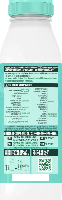 Fructis Hair Food Aloe Vera Après-shampoing Hydratant