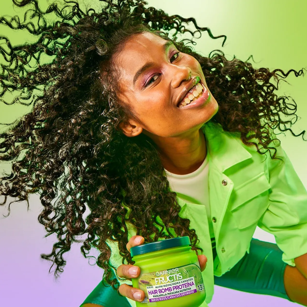 Fructis Masque Capillaire Nutri Boucles Hair Bomb Protéine