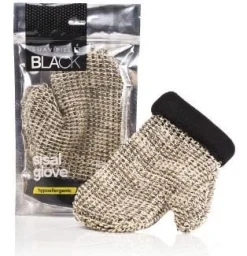 Gant Exfoliant en Sisal Noir
