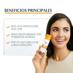 Gel-Crème Solaire Visage Oil Control Dry Touch SPF 50+