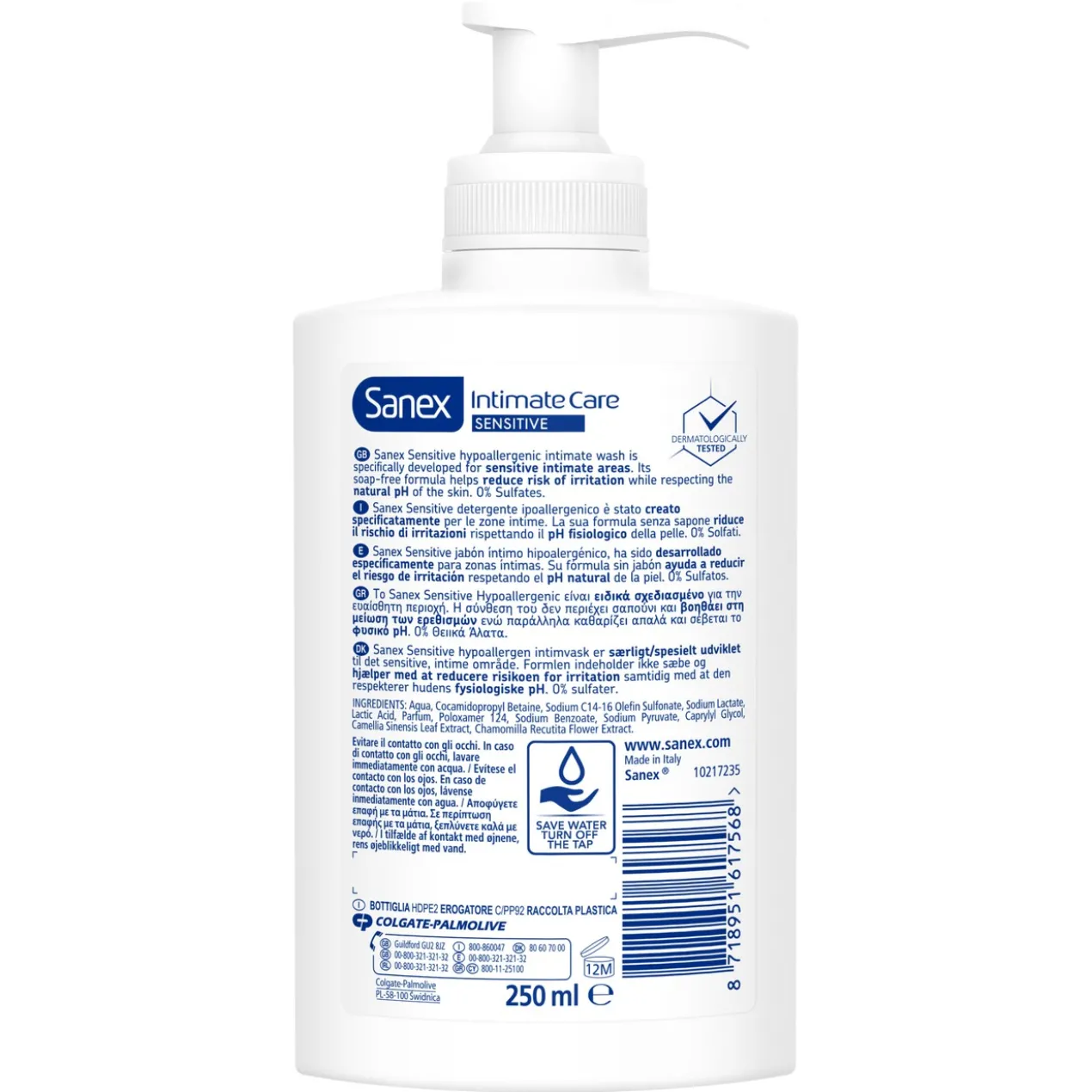 Gel de Lavage Intime Intimate Care Peau Sensible