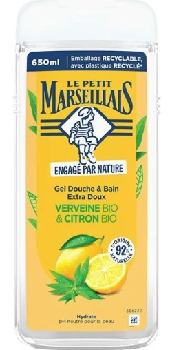 Gel Douche Verveine et Citron Bio