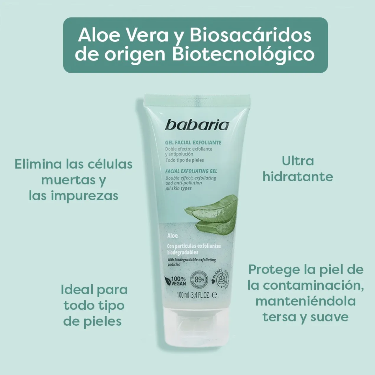Gel Exfoliant Visage Aloe