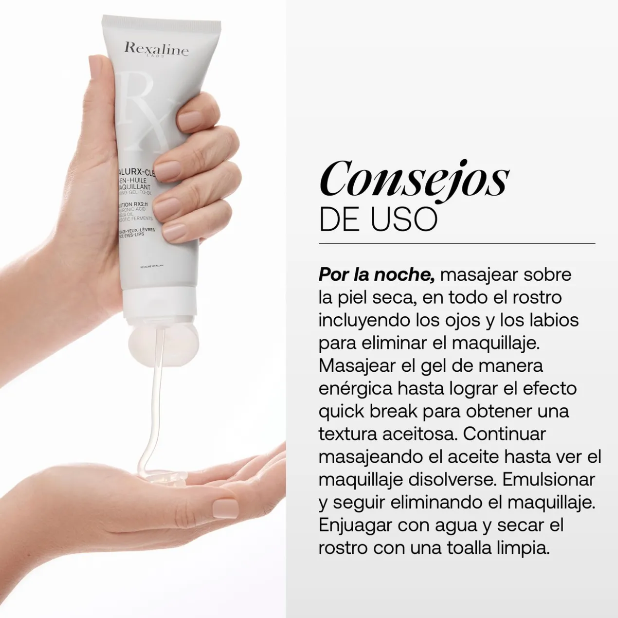 Gel-huile nettoyant Hyalurx Clean