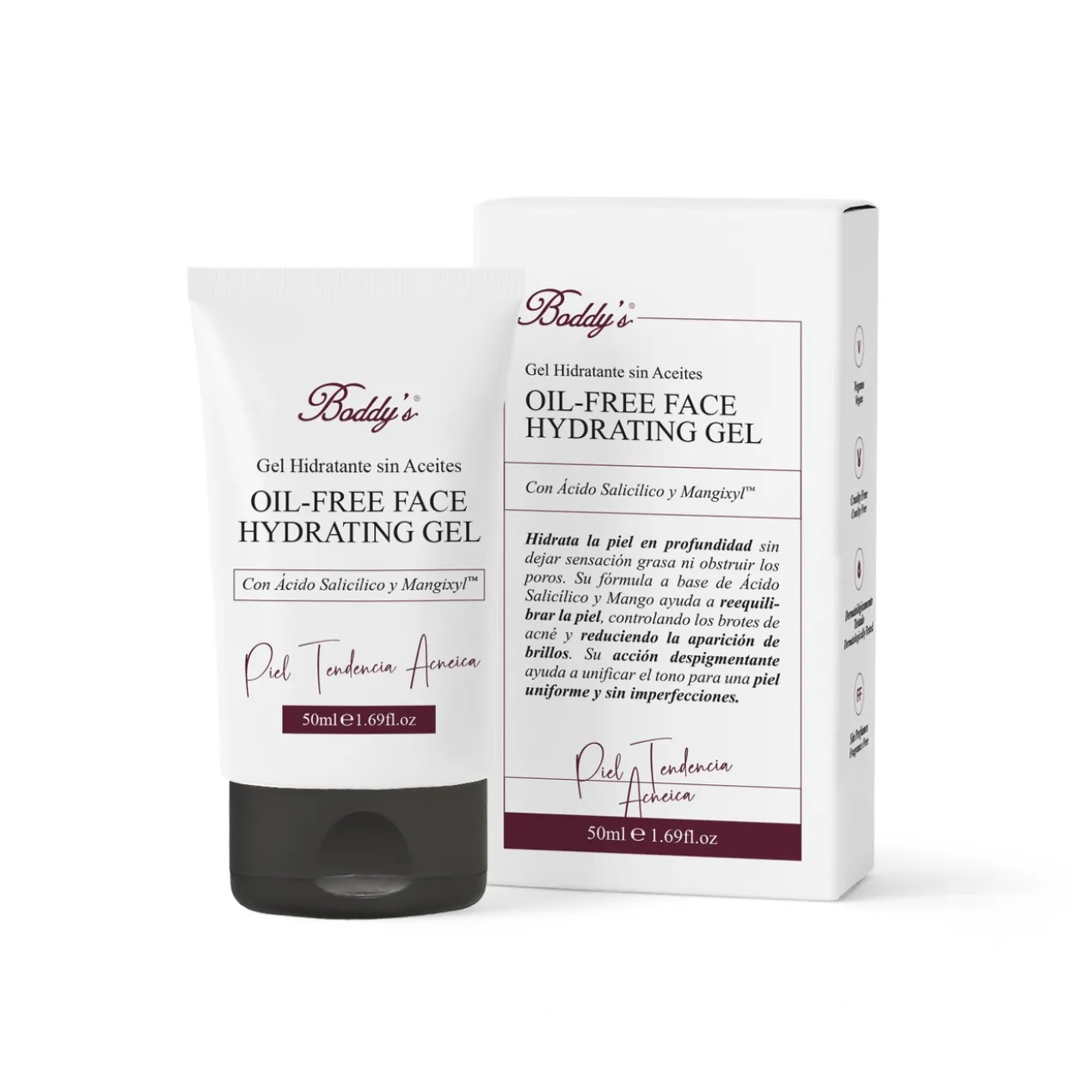 Gel Hydratant pour le Visage Sans Huiles