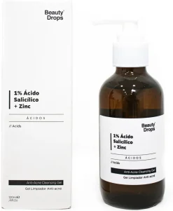 Gel Nettoyant Anti-Acné 1 % Acide Salicylique + Zinc