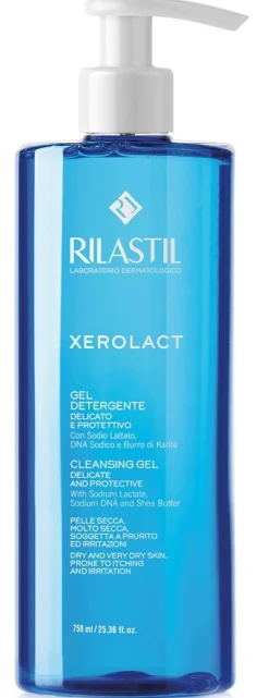 Gel nettoyant délicat Xerolact Peaux sèches