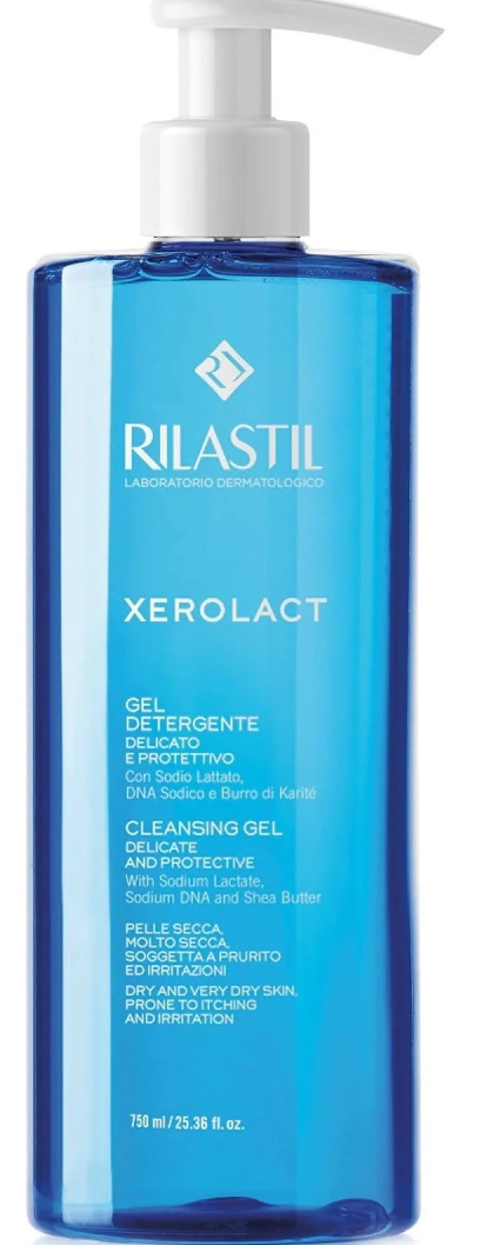 Gel nettoyant délicat Xerolact Peaux sèches