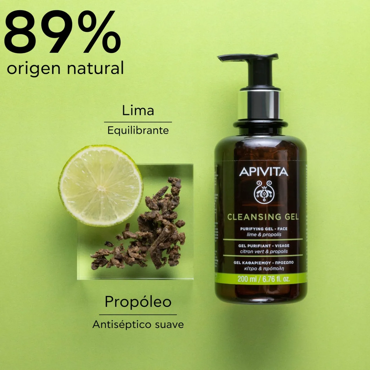 Gel Nettoyant Visage Purifiant Propolis & Agrumes