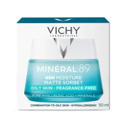 Gel Sorbet Matifiant Hydratant 48H Minéral 89