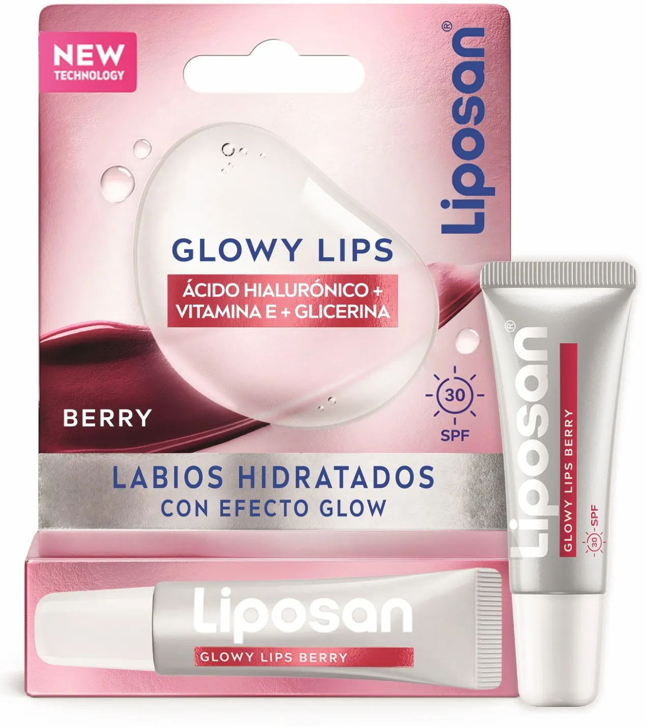 Glow Lips Berry Lèvres effet glow SPF30