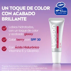 Glow Lips Berry Lèvres effet glow SPF30