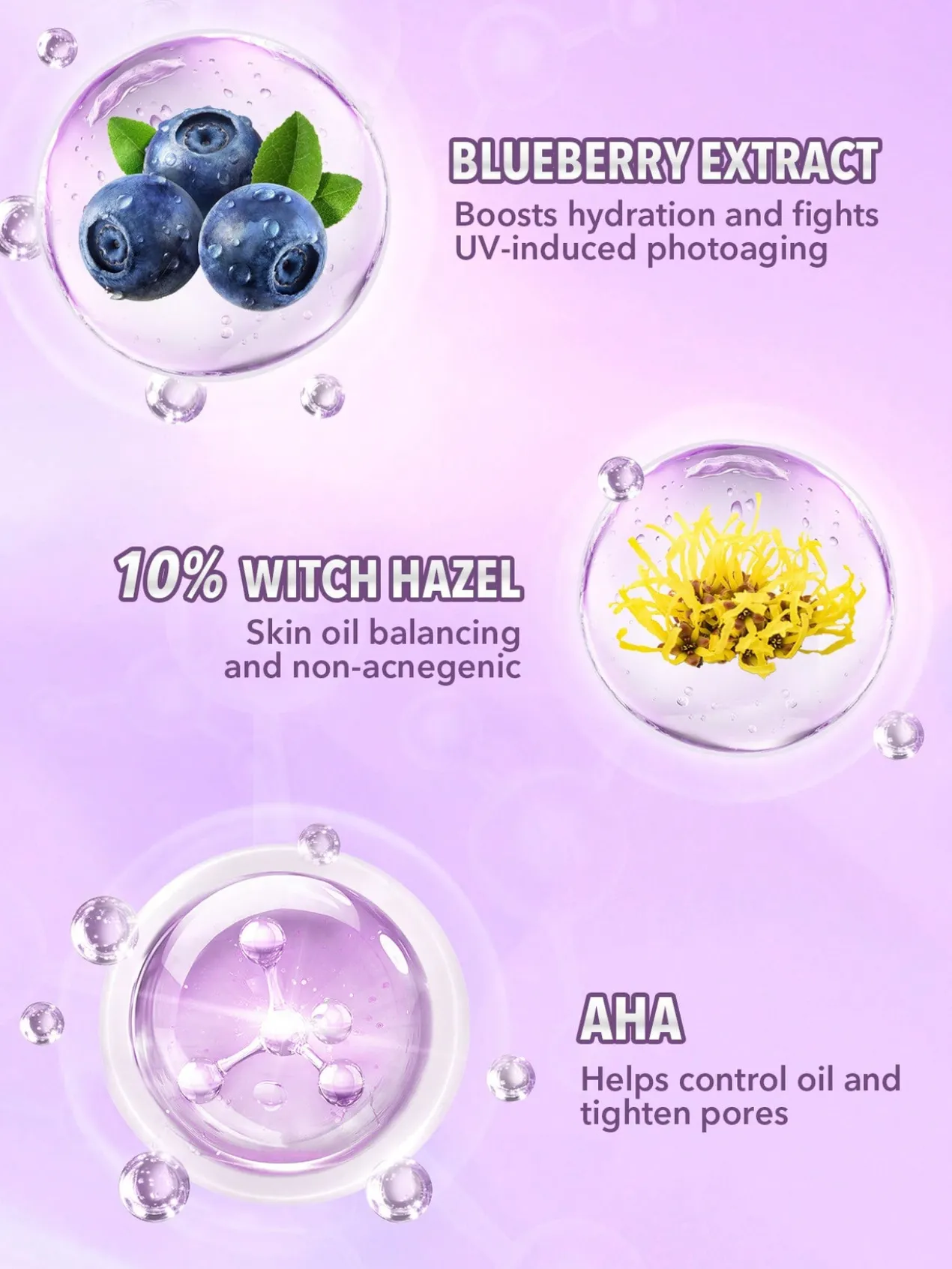 Good Grip Hydrating Primer Blueberry + AHA Prebase Visage Sans Silicone