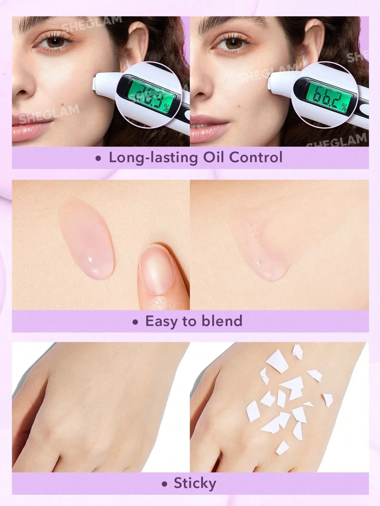 Good Grip Hydrating Primer Blueberry + AHA Prebase Visage Sans Silicone