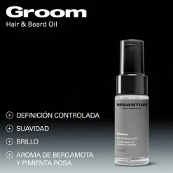 Groom Huile pour Cheveux et Barbe pour Homme