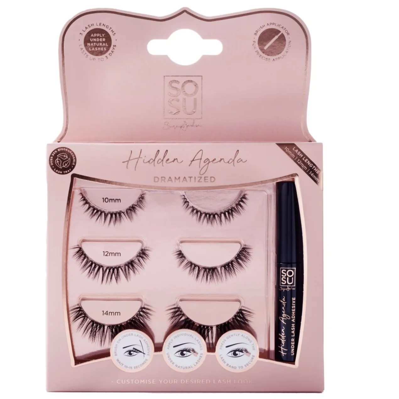 Hidden Dramatized Undetectable Faux Cils