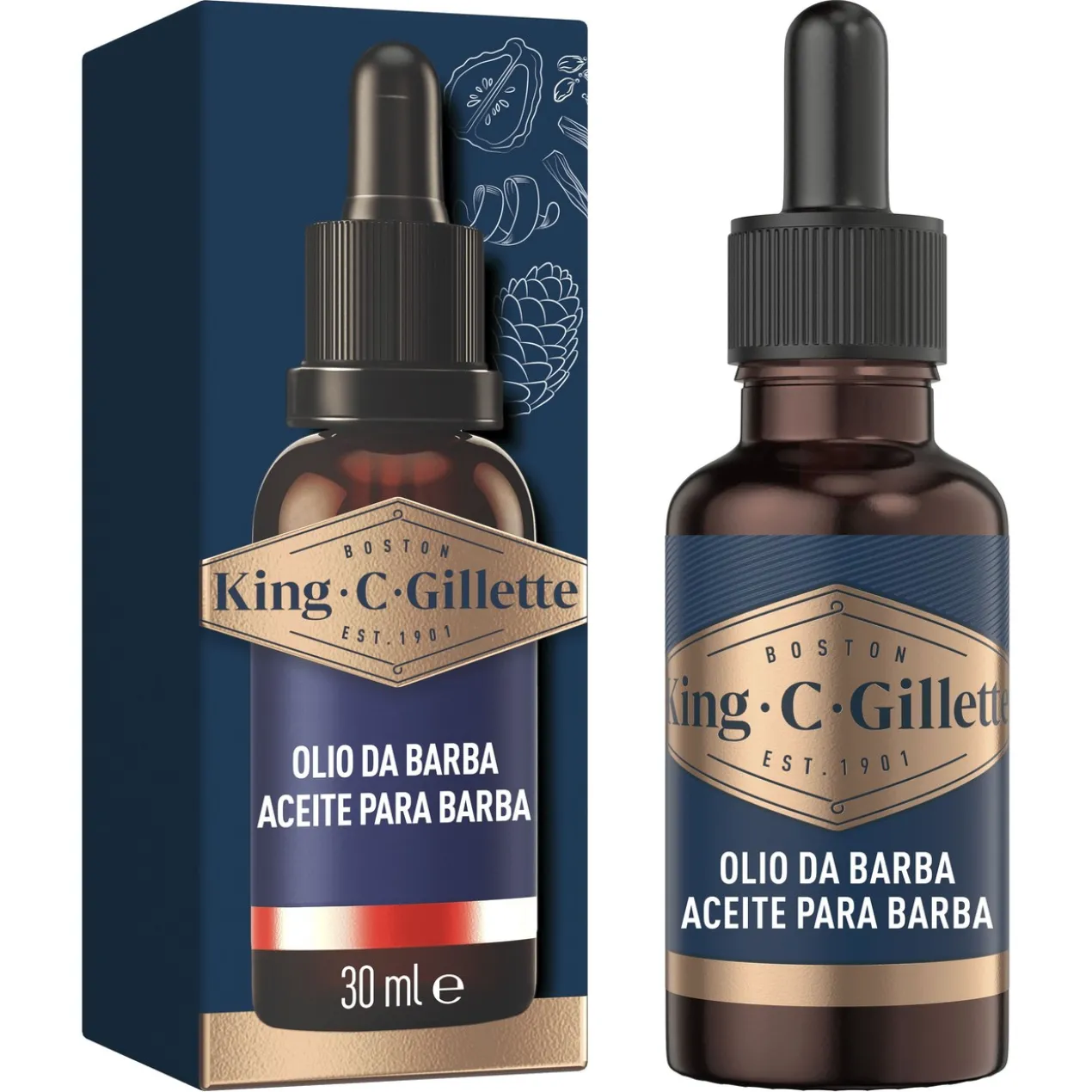 Huile à Barbe pour Homme King C. Gillette