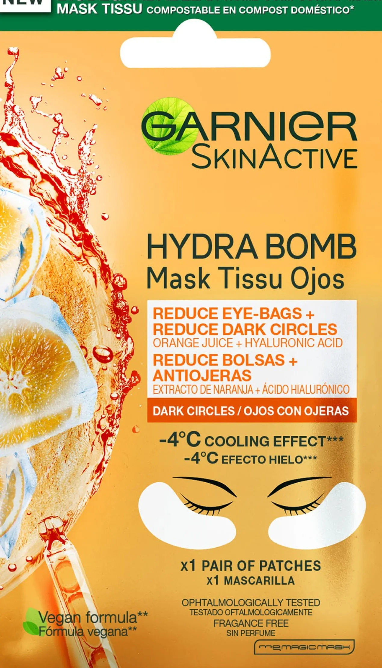 Hydra Bomb Mask Tissu Orange