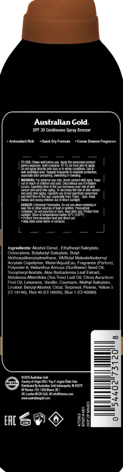 Instant Bronzer Continuous Spray SPF 30