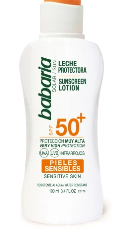 Lait solaire protecteur peaux sensibles SPF 50+