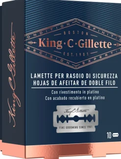 Lames de rasoir double tranchant Gillette King C.