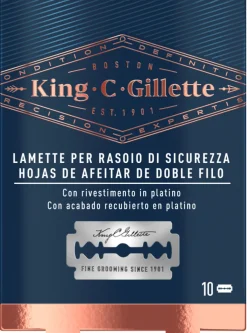 Lames de rasoir double tranchant Gillette King C.