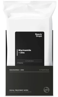 Lingettes Démaquillantes avec Traitement Niacinamide + Zinc