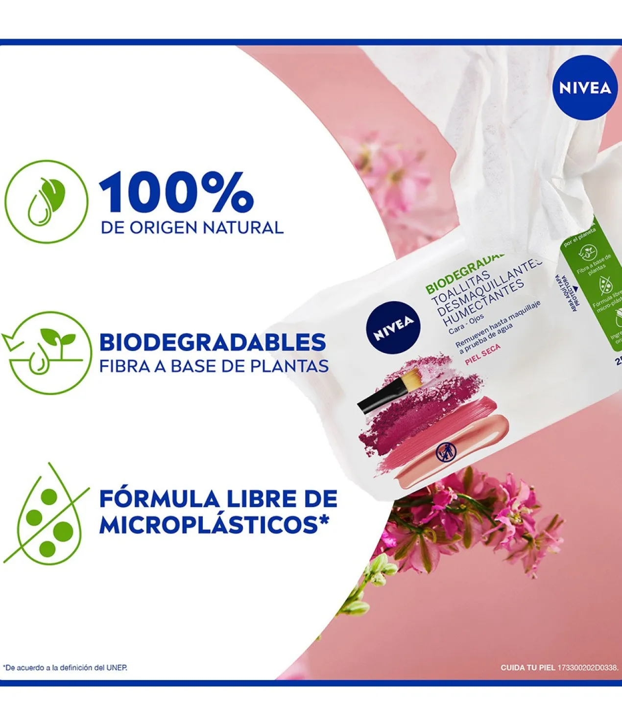 Lingettes Démaquillantes Douces 3in1 Peau Sèche/Sensible