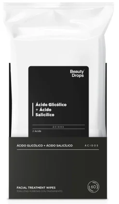 Lingettes Démaquillantes pour Acide Glycolique + Acide Salicylique