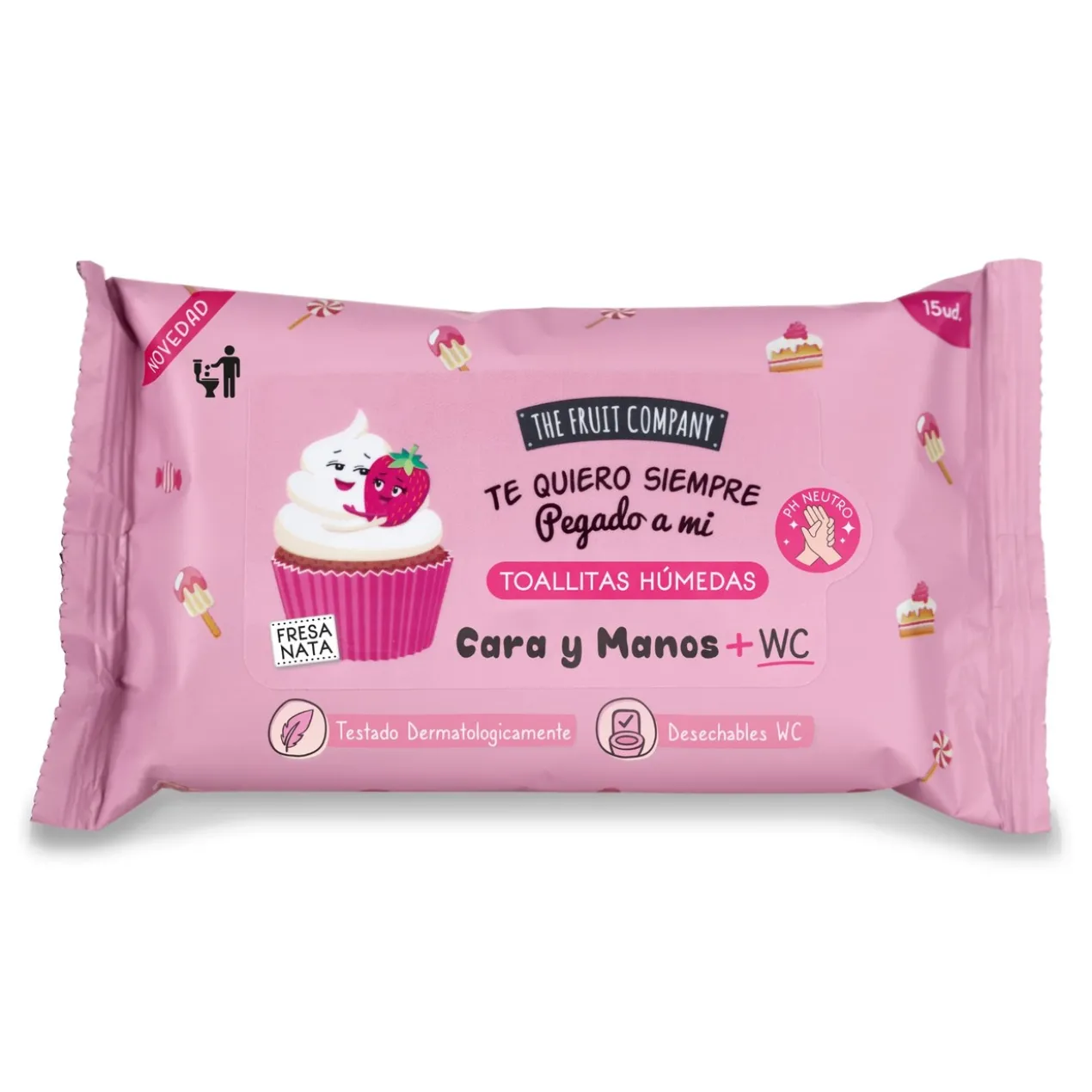 Lingettes humides Fraise Chantilly