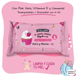 Lingettes humides Fraise Chantilly