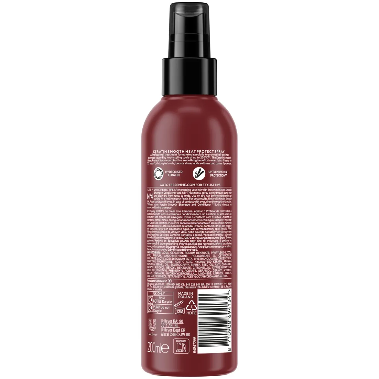 Lisse Kératine Spray Protecteur Thermique