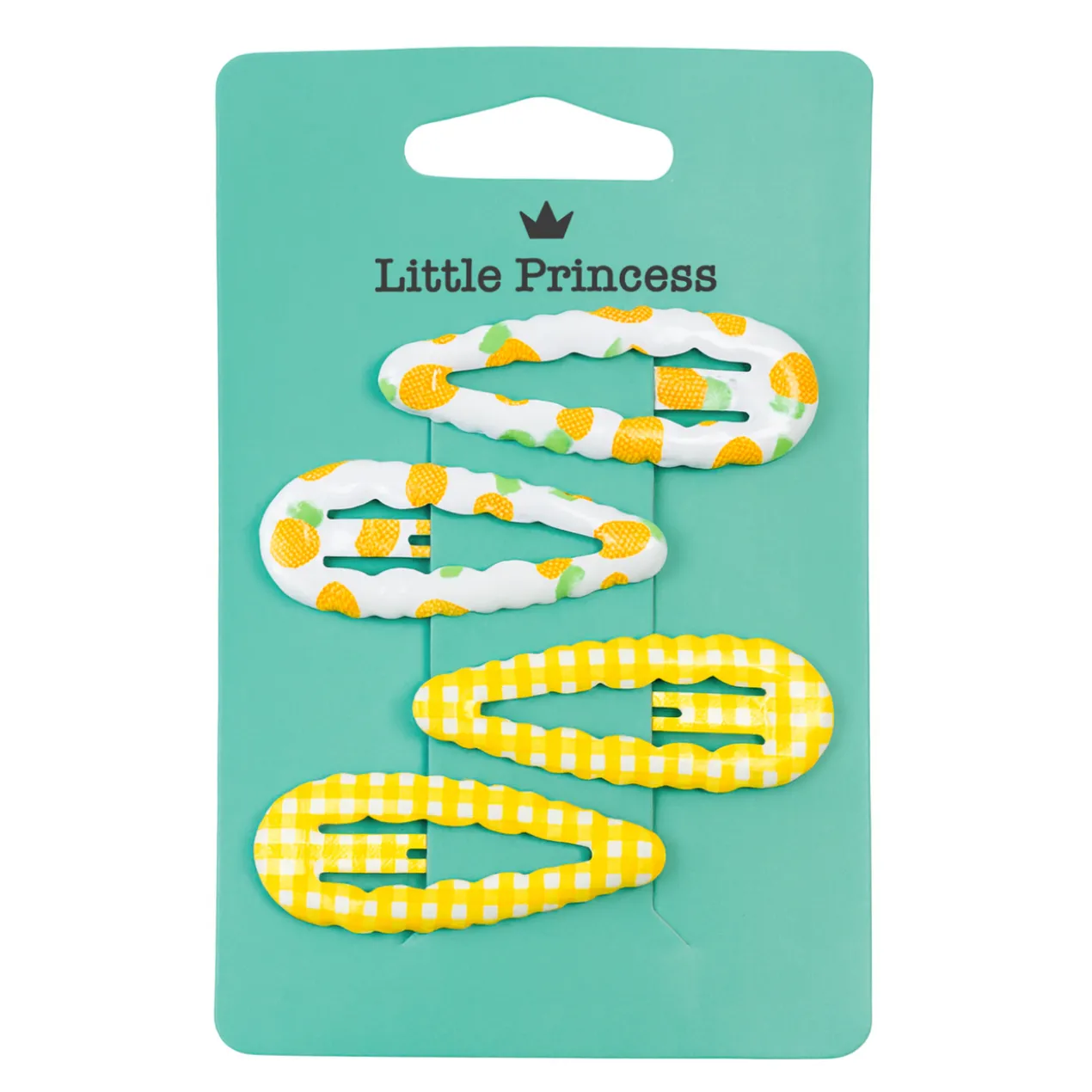 Little Princess Set 4 Barrettes Picnic Gingham