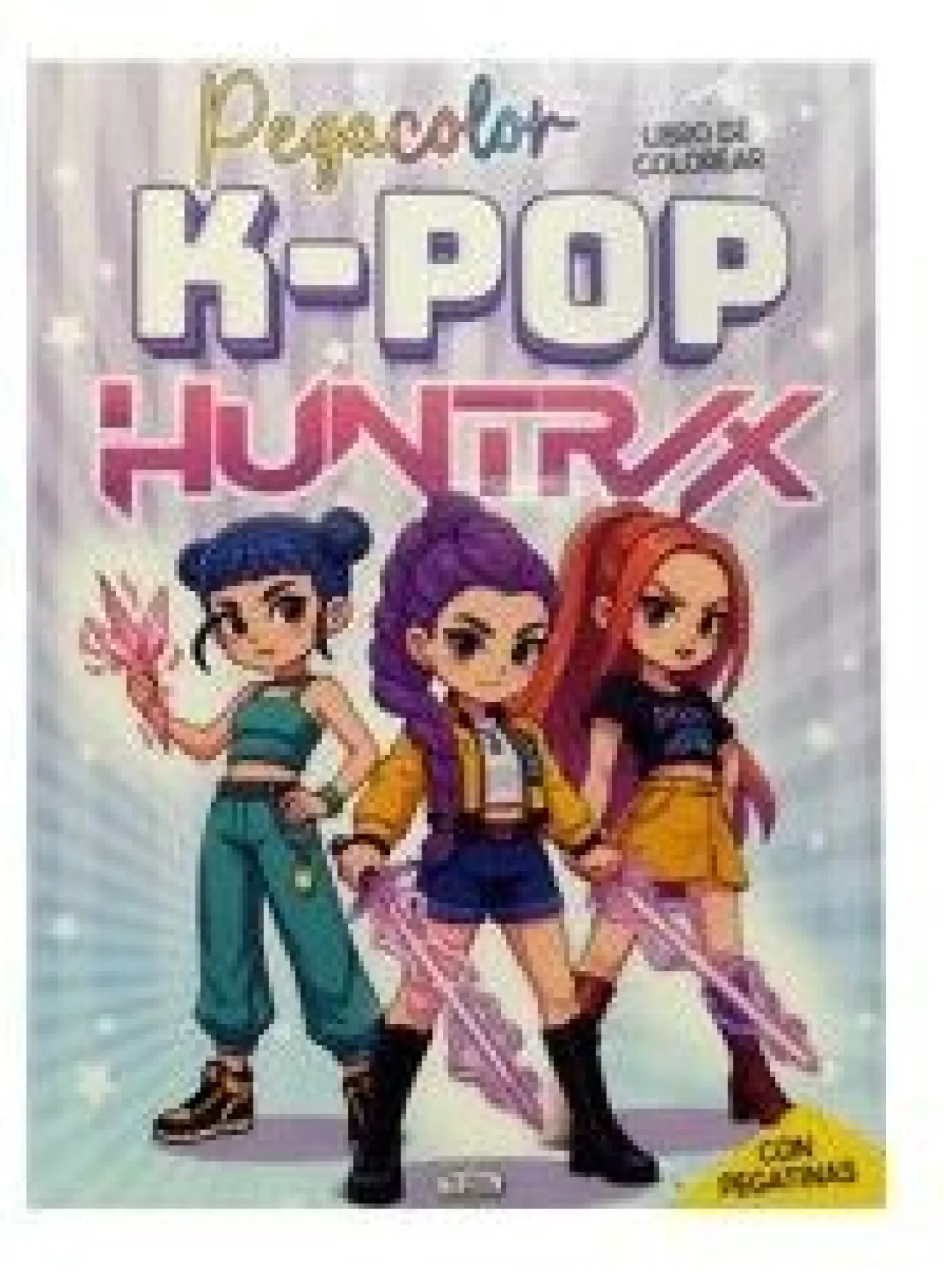 Livre de Coloriage K-Pop Huntrix PegaColor avec Autocollants