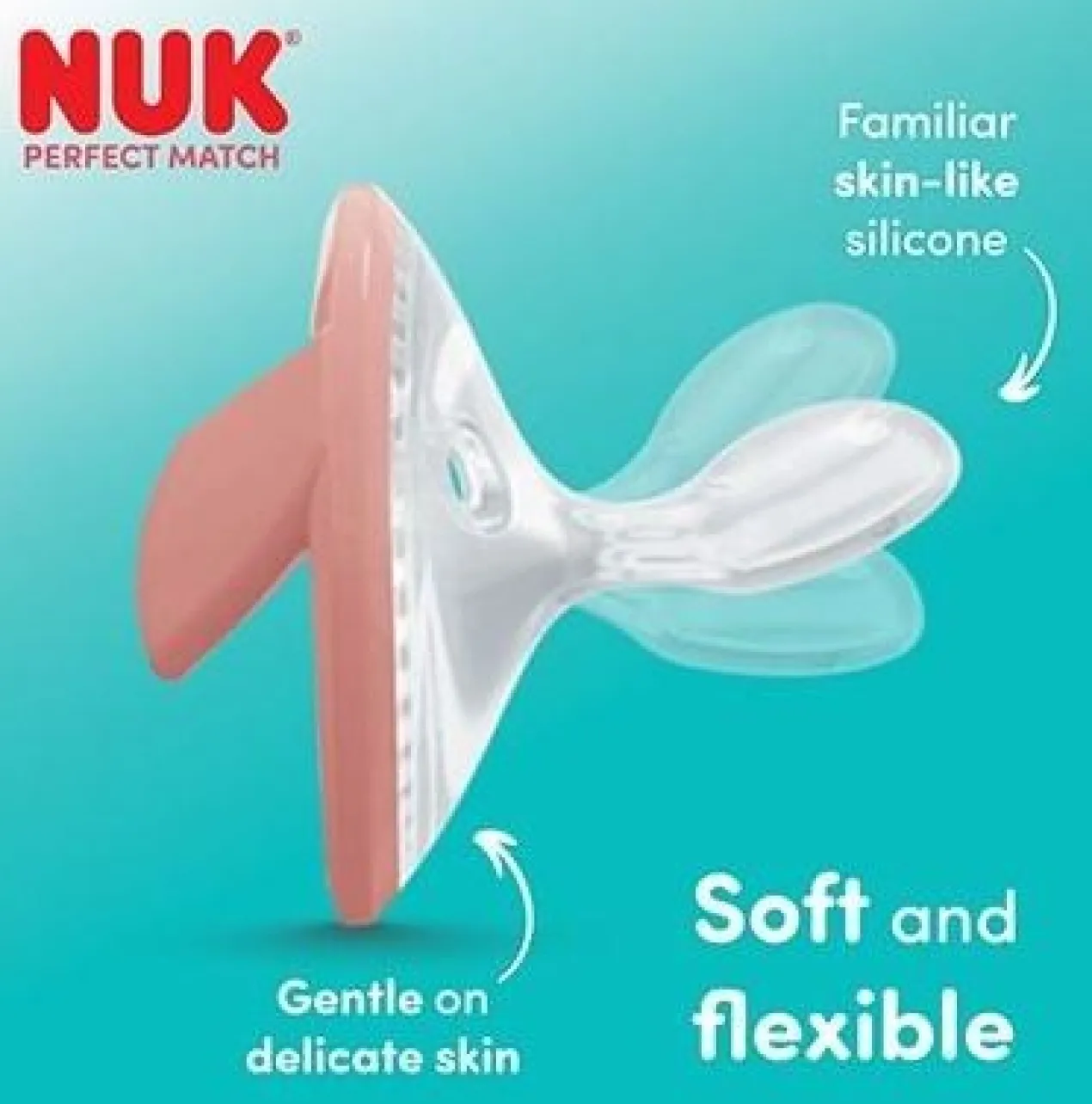Lot de 2 Sucettes Perfect Match Air Silicone 0-6M