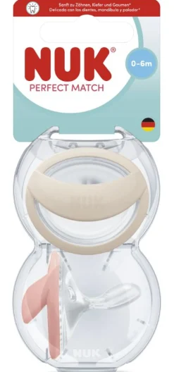 Lot de 2 Sucettes Perfect Match Air Silicone 0-6M