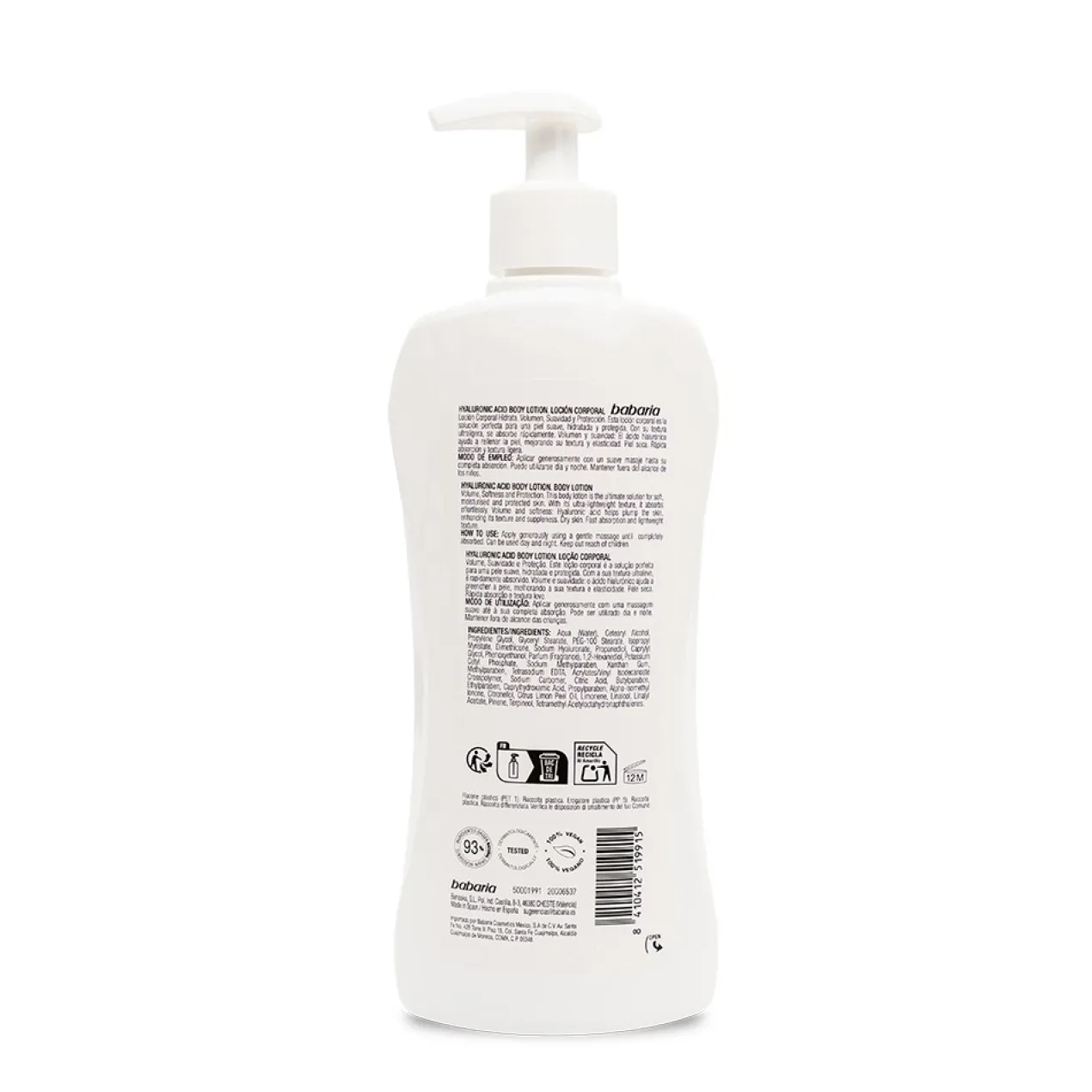 Lotion Corporelle à l’Acide Hyaluronique