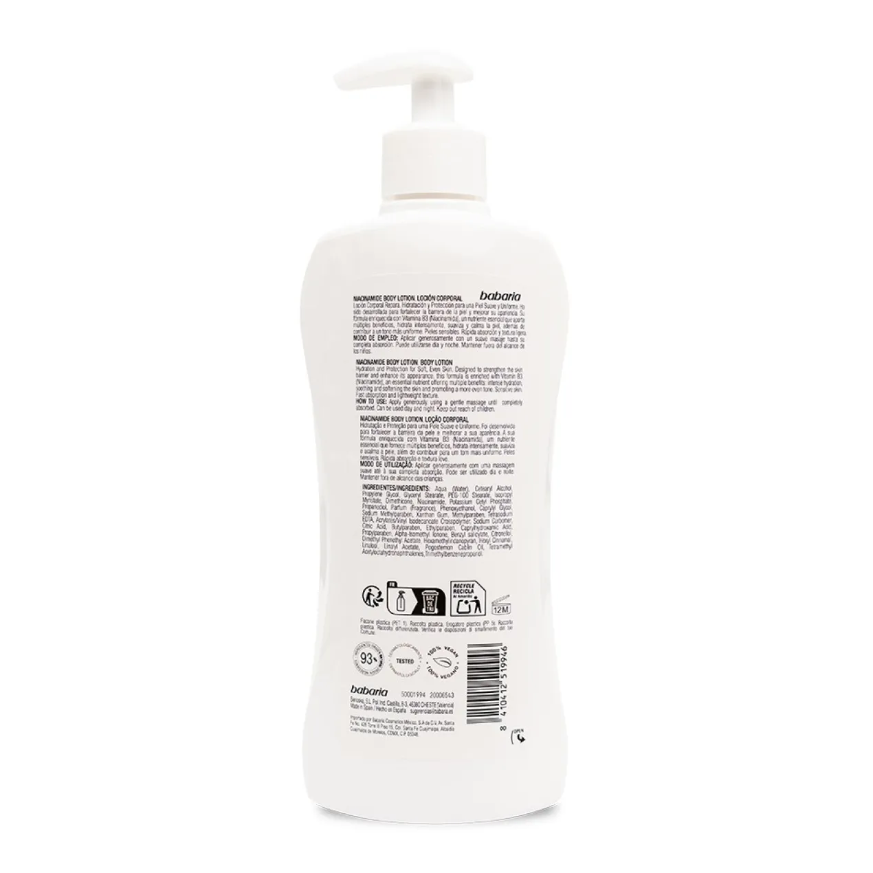 Lotion Corporelle à la Niacinamide