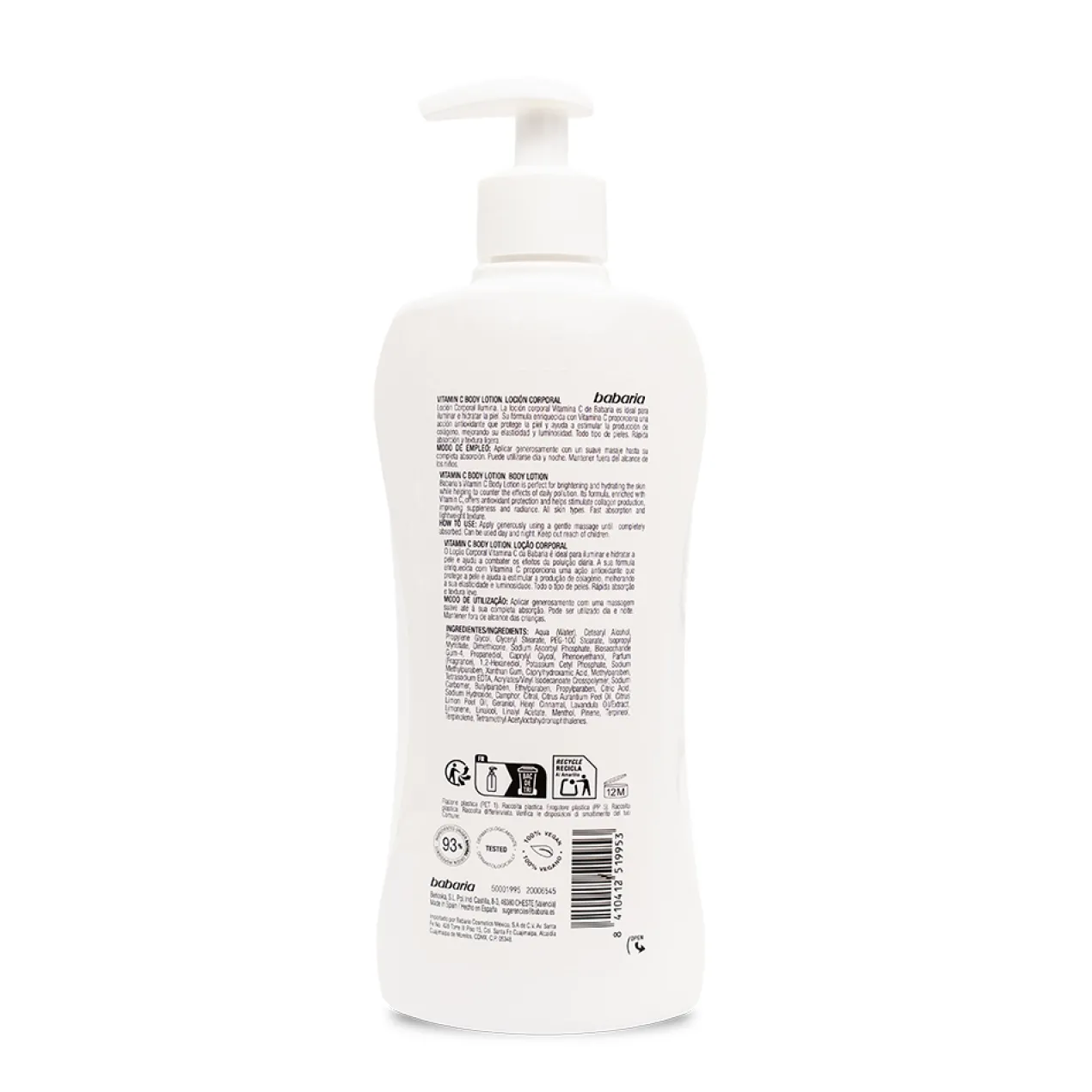 Lotion Corporelle à la Vitamine C