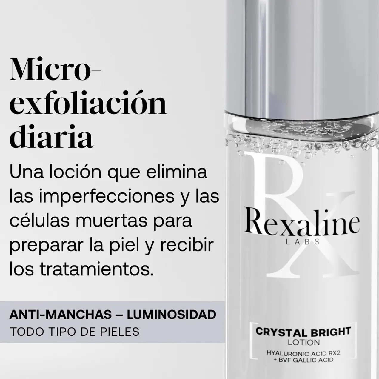 Lotion exfoliante illuminatrice Crystal Bright