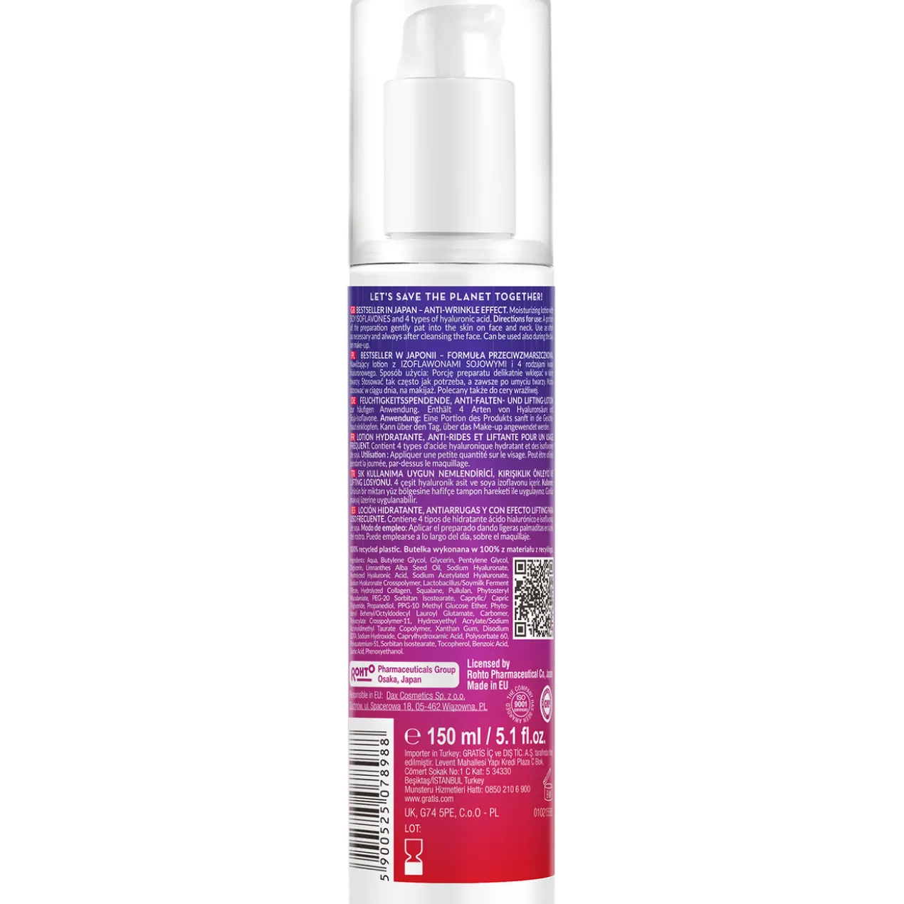 Lotion Hydratante Anti-rides et Lifting