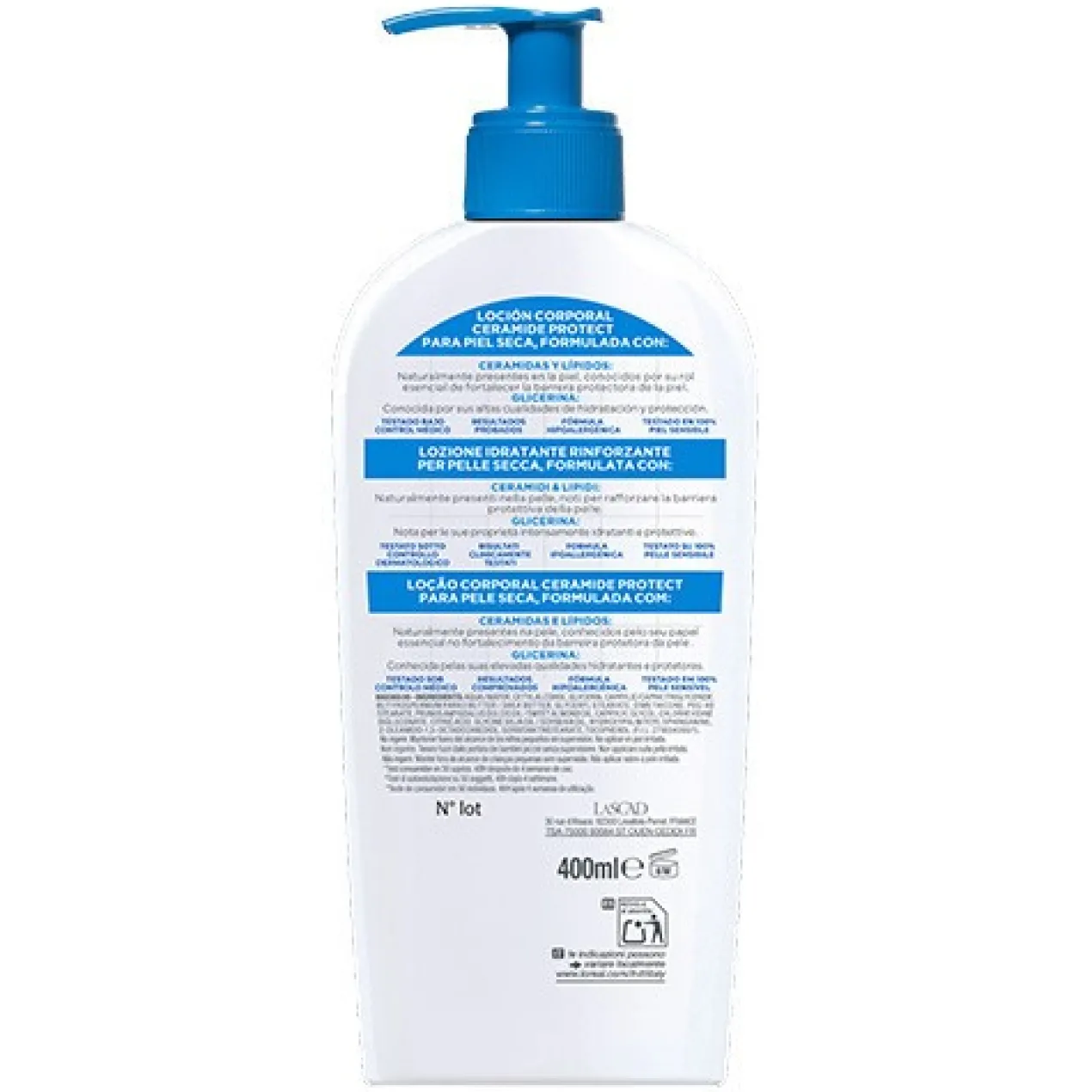 Lotion pour le Corps Ceramide Protect pour Peau Sèche