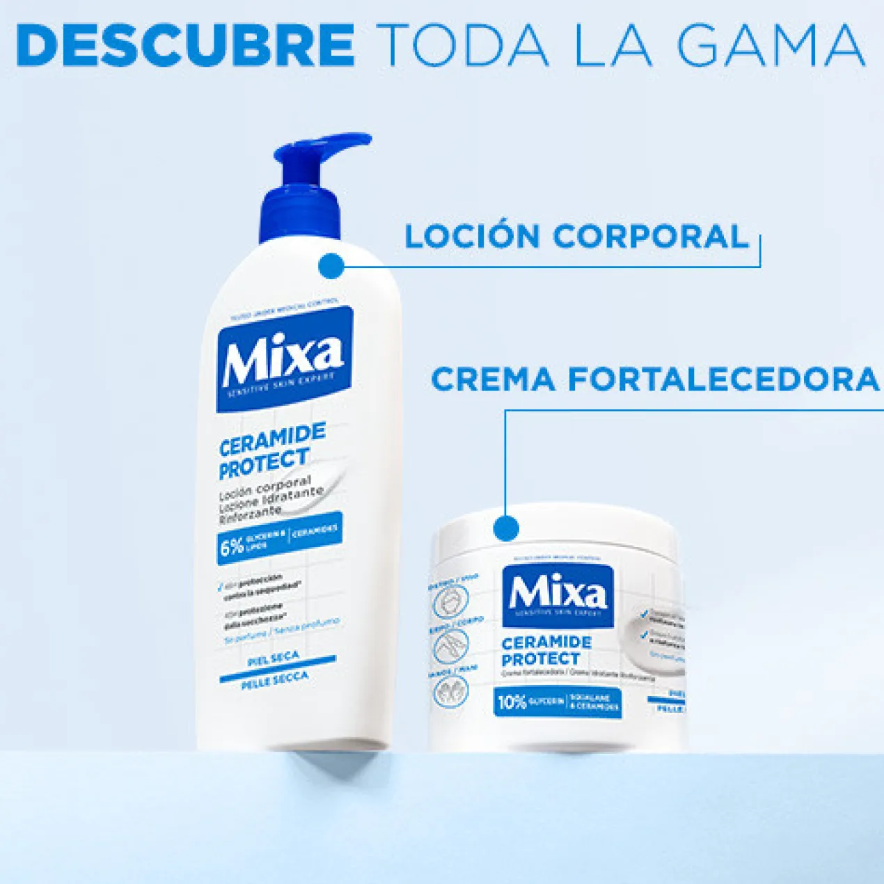 Lotion pour le Corps Ceramide Protect pour Peau Sèche
