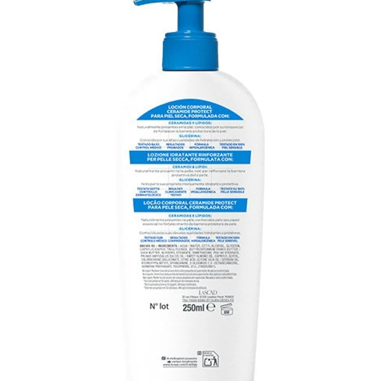 Lotion pour le Corps Ceramide Protect pour Peau Sèche
