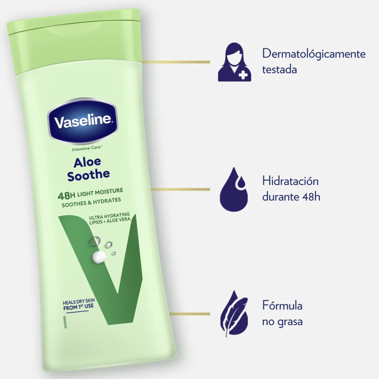 Lotion pour le Corps Hydratante Aloe Peau Sèche