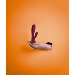 Loveline by Shots Vibromasseur Lapin Silicone Douce Dark Cherry