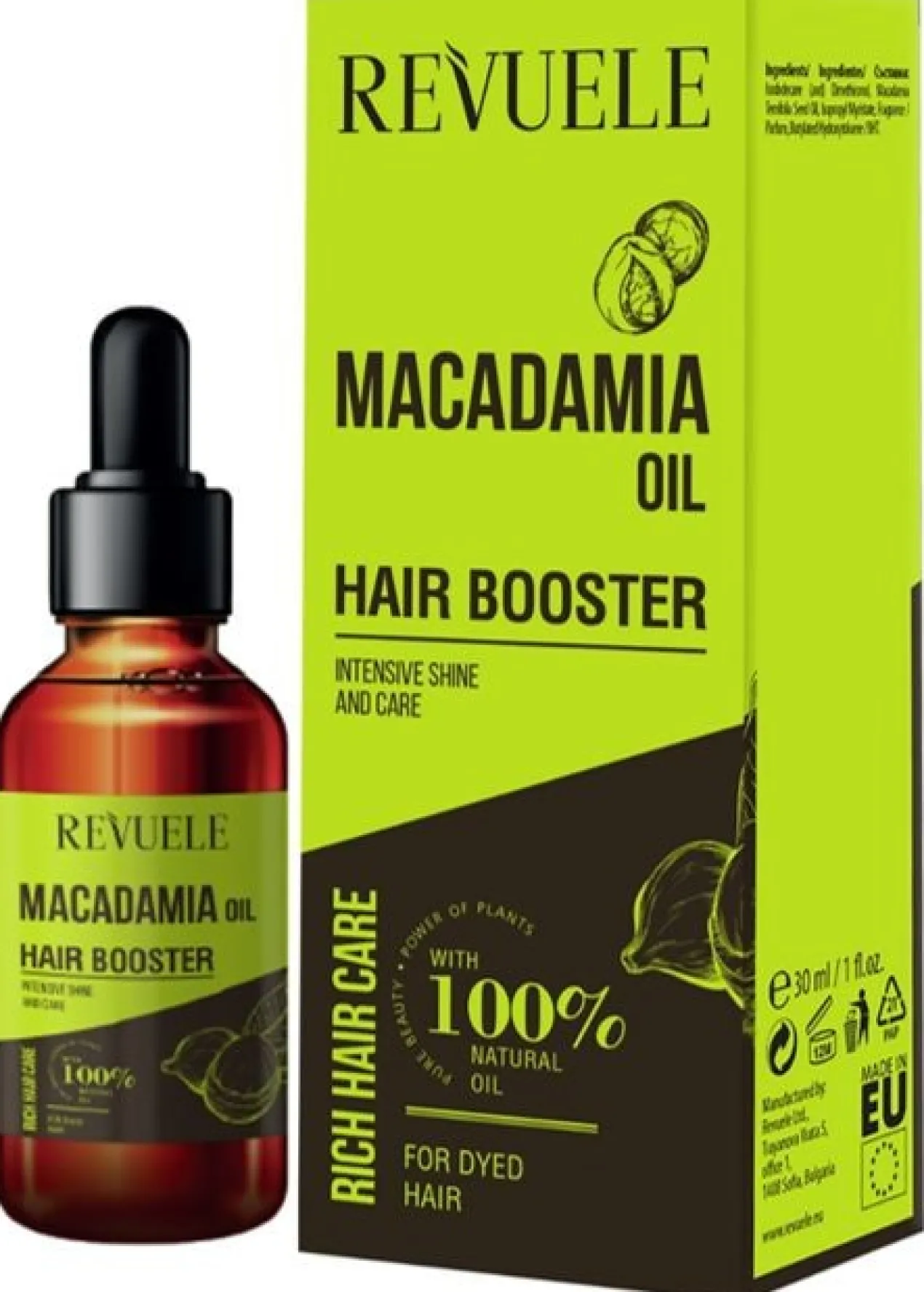 Macadamia Oil Hair Booster Huile Capillaire pour Cheveux Colorés