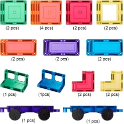 Magnetic Cars 28 Pièces