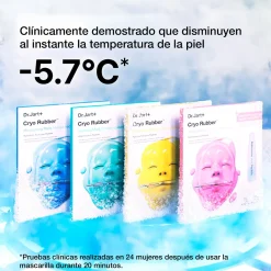 Masque apaisant en caoutchouc cryogénique